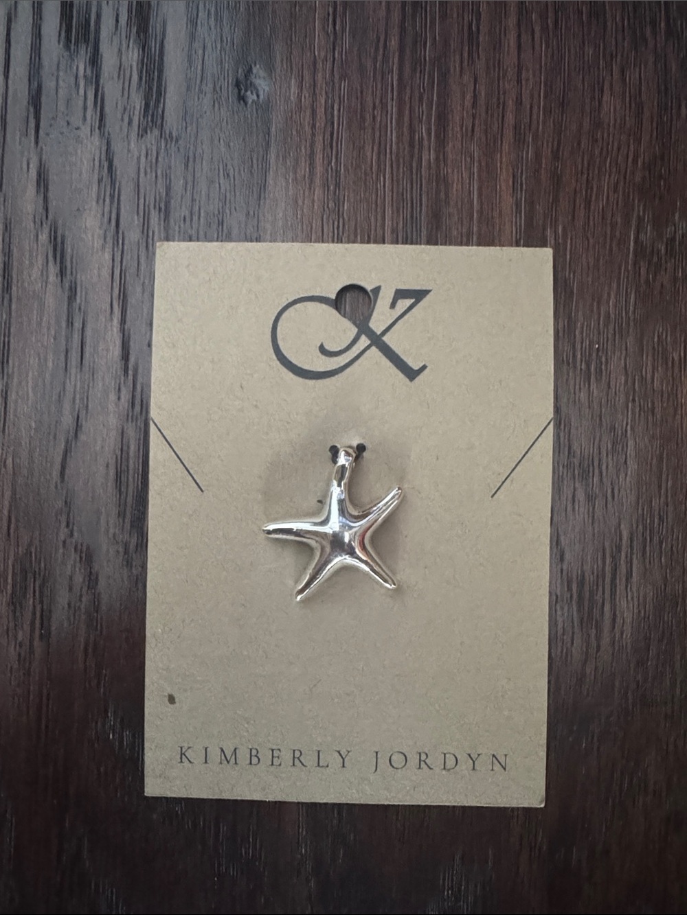 Silver Starfish Necklace Pendant
